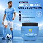 KT GOAT Edition Active De-Tan Face & Body Scrub – Removes Tan & Deep Cleans Dead Skin (250 GM)