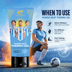 KT GOAT Edition Power Heat Thermo Gel – Warm-Up Recovery For Stiff Muscles (200 GM)