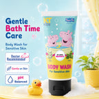 KT Kids x Peppa Pig Bath Time Gift Set | Shampoo, Body Wash & Hair Leave-In Serum