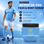 KT GOAT Edition Active De-Tan Face & Body Scrub – Removes Tan & Deep Cleans Dead Skin (250 GM)