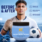 KT GOAT Edition Active De-Tan Face & Body Scrub – Removes Tan & Deep Cleans Dead Skin (250 GM)