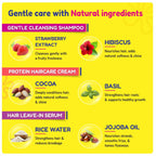 Haircare Trio Combo | Gentle Cleansing Shampoo Girls  Age 3-7 yrs + Conditioner / Protein Haircare Cream + Hair Leave-In Serum