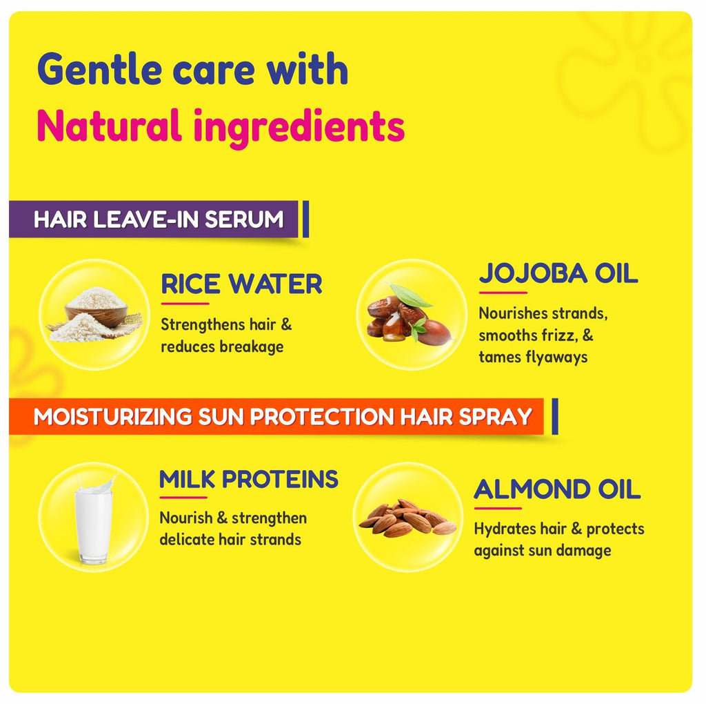 Hair Care Protection Combo | Hair Leave-In Serum + Moisturizing Sun Protection Hair Spray