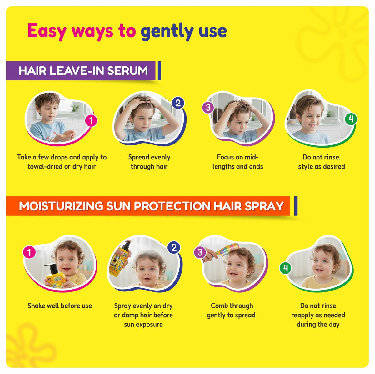 Hair Care Protection Combo | Hair Leave-In Serum + Moisturizing Sun Protection Hair Spray