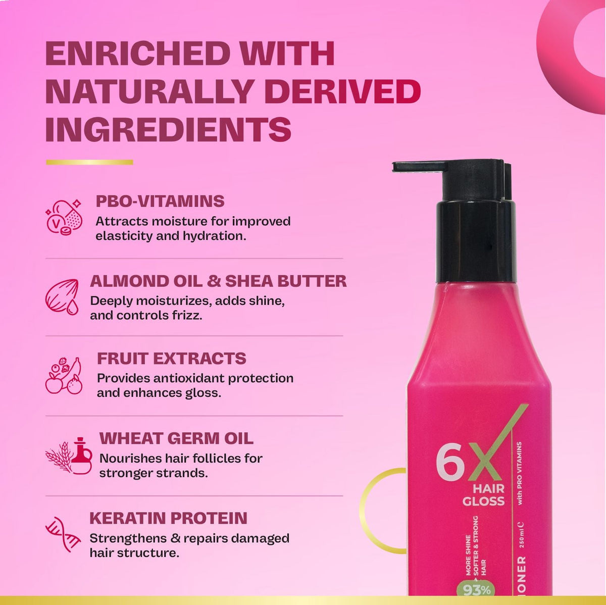 6X Hair Gloss Conditioner - 250ml