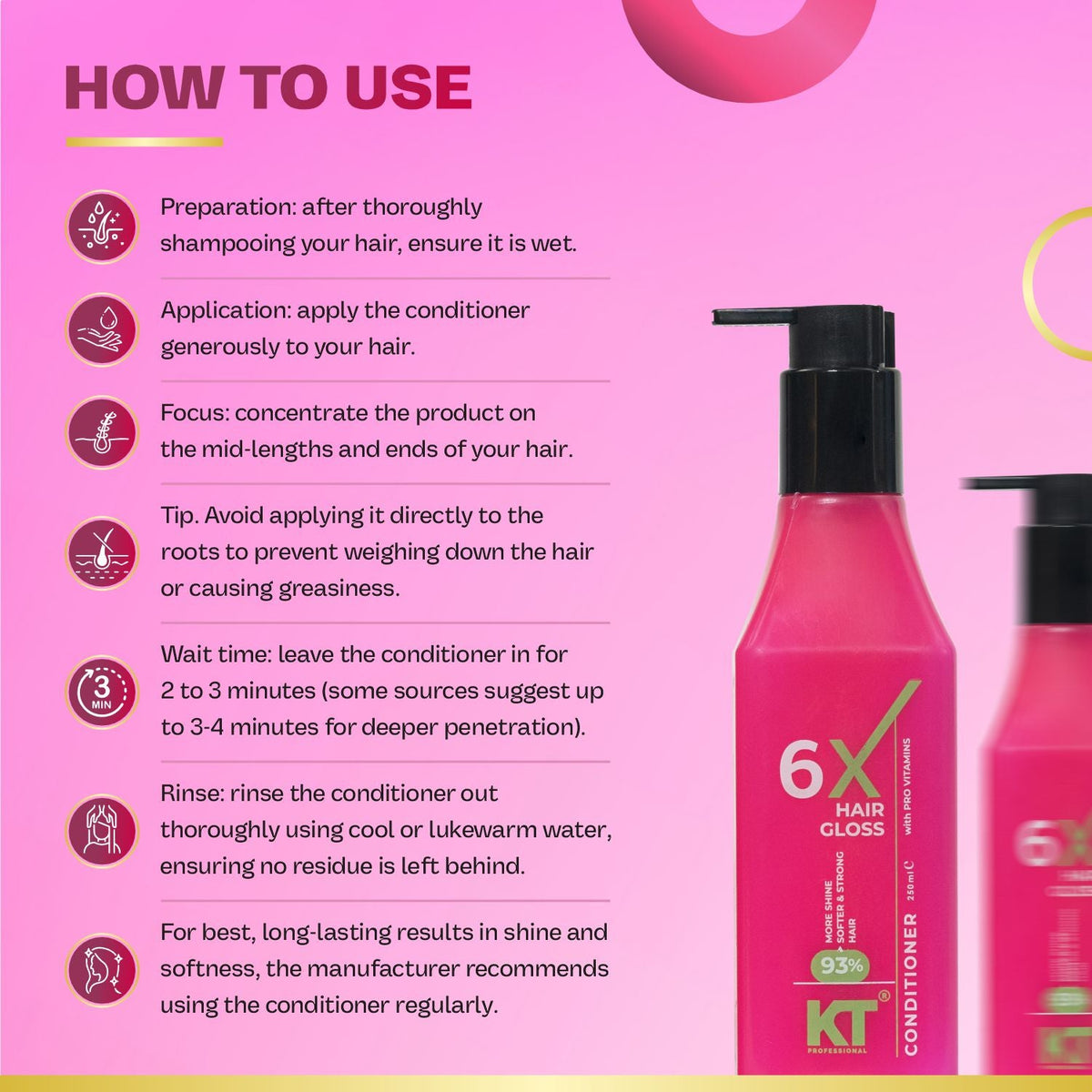 6X Hair Gloss Conditioner - 250ml