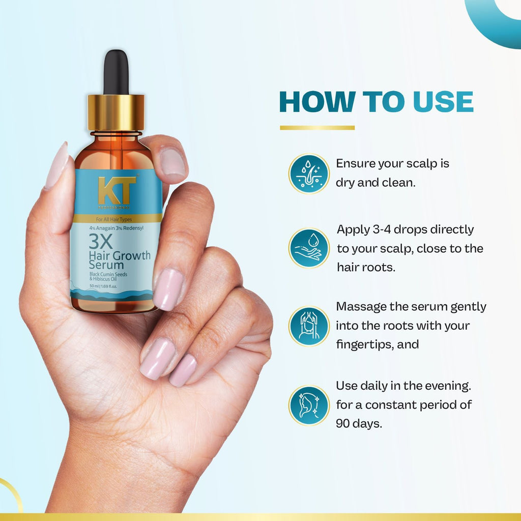 3X Hair Growth Serum | Boost Hair Growth, Strength & Density