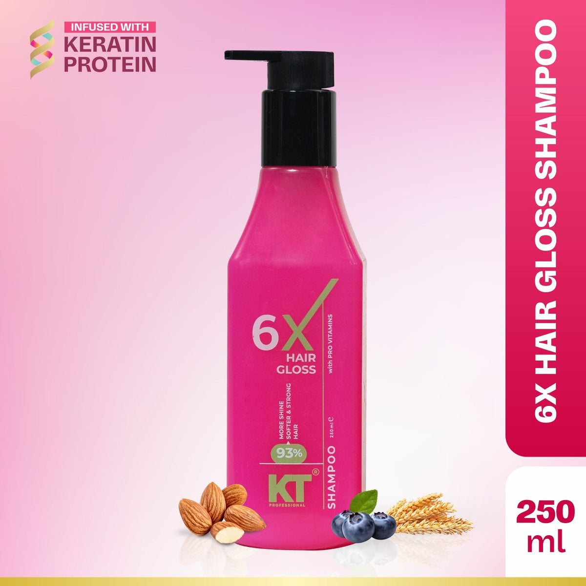 6X Hair Gloss Shampoo | 93% More Shine | Pro-Vitamin | Sulfate-Free