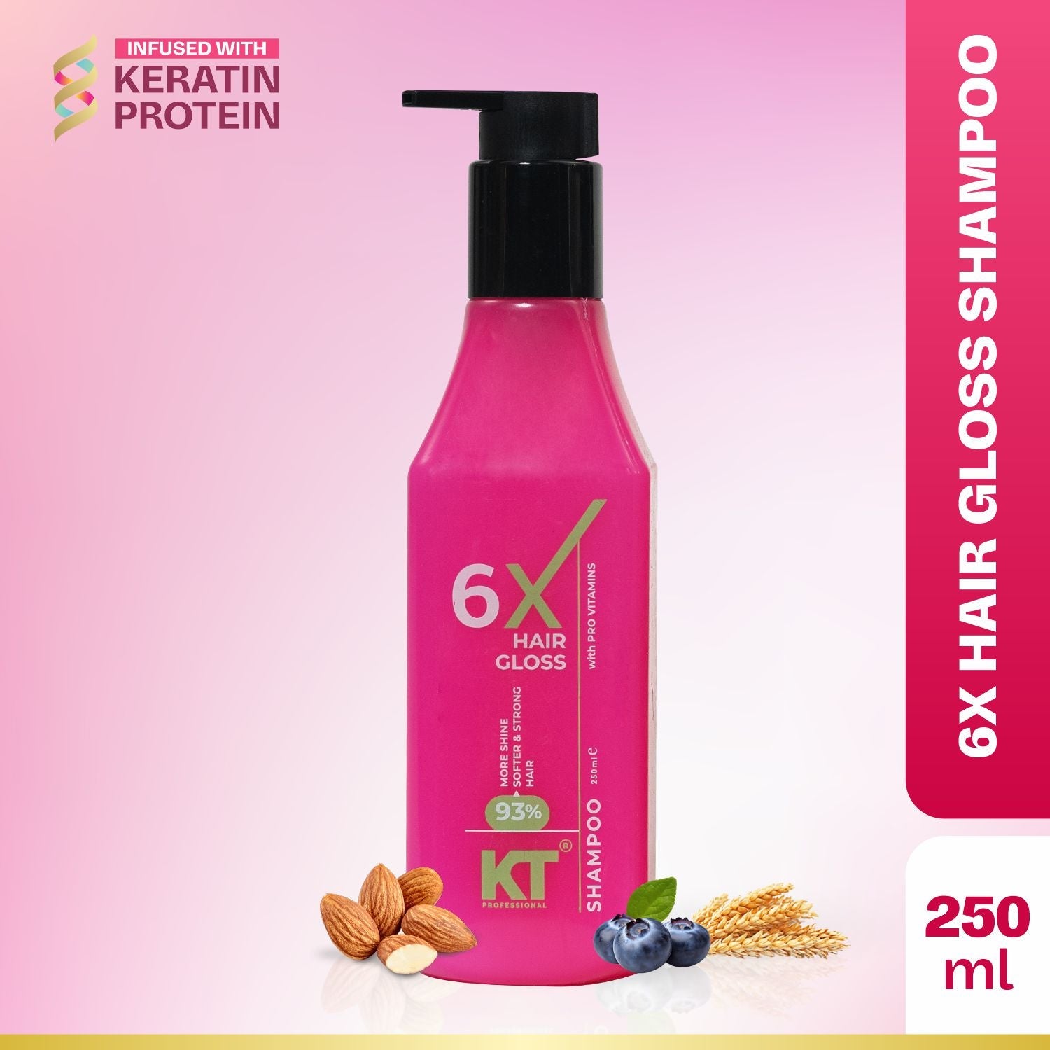 6X Hair Gloss Shampoo | 93% More Shine | Pro-Vitamin | Sulfate-Free