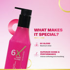 6X Hair Gloss Shampoo | 93% More Shine | Pro-Vitamin | Sulfate-Free