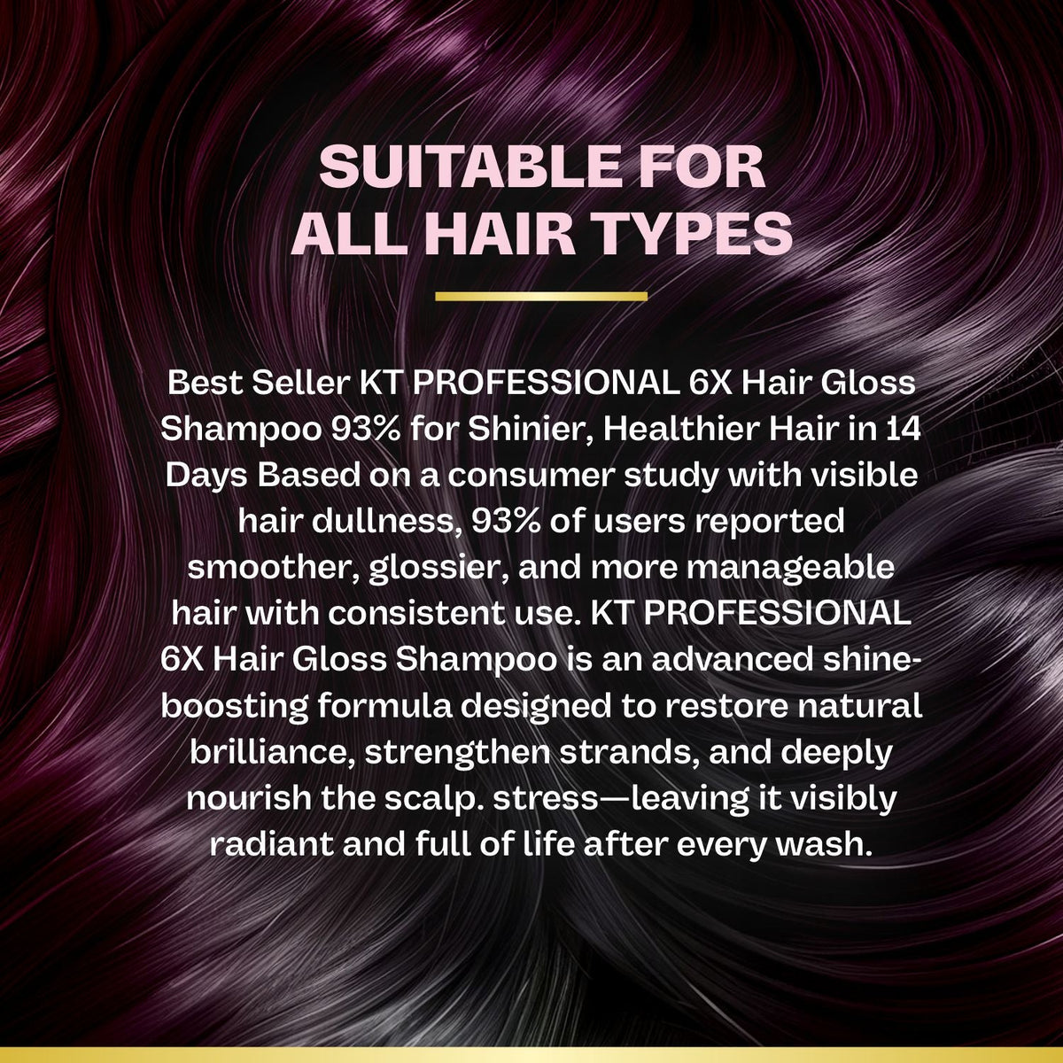 6X Hair Gloss Shampoo | 93% More Shine | Pro-Vitamin | Sulfate-Free