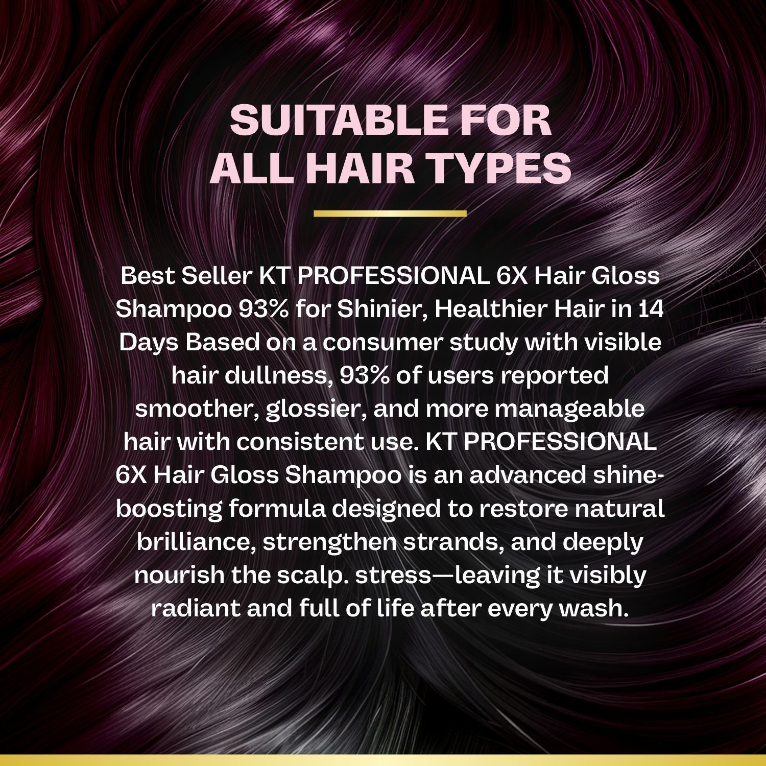 6X Hair Gloss Shampoo | 93% More Shine | Pro-Vitamin | Sulfate-Free