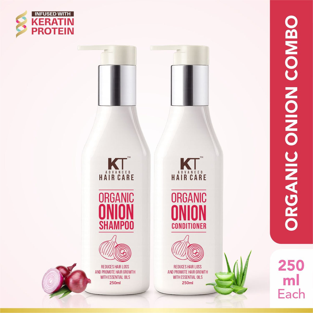 Organic Onion Shampoo & Conditioner | Hair Fall Control | 250ml