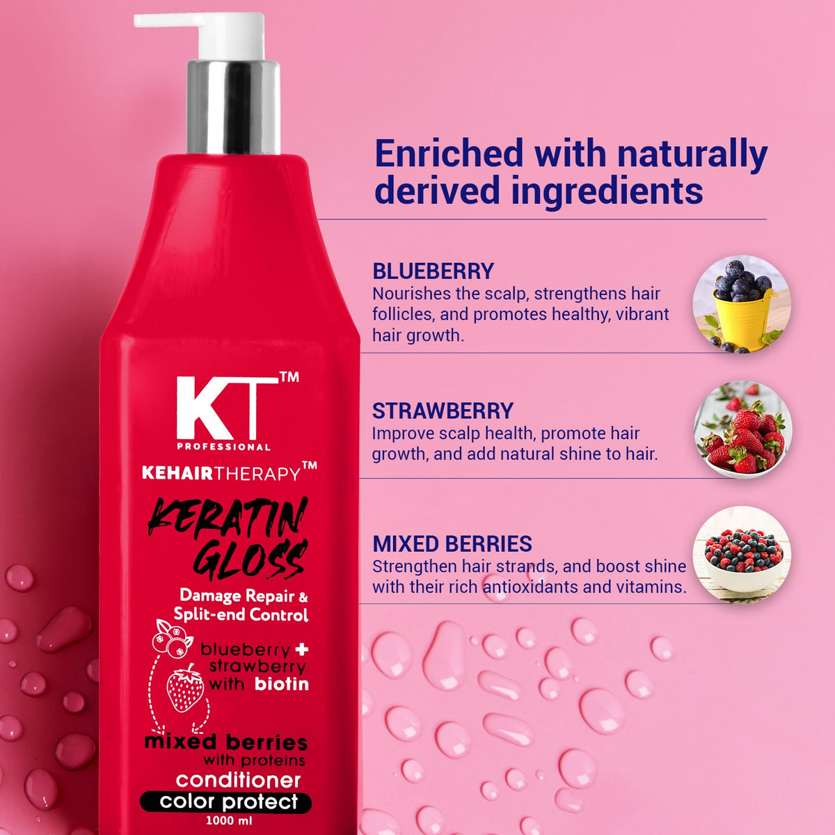 Keratin Gloss Conditioner | Split End Repair & Damage | 1000ml
