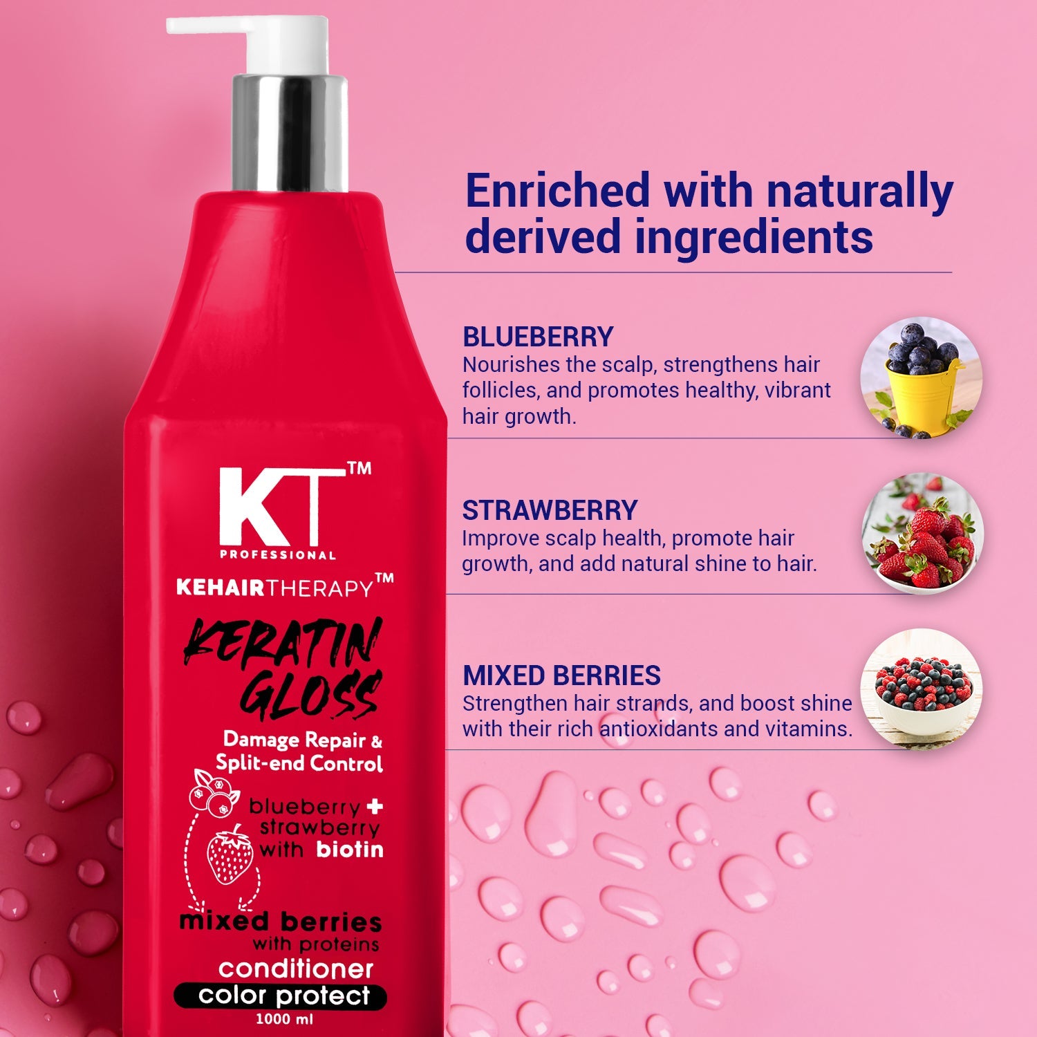 Keratin Gloss Conditioner | Split End Repair & Damage | 1000ml