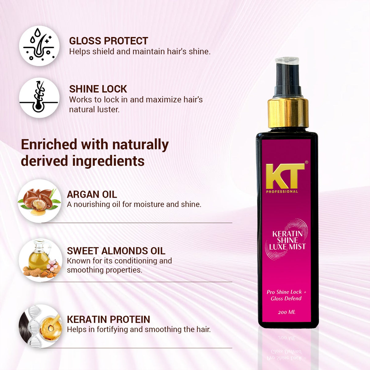 Keratin Shine Luxe Mist | Shine Lock & UV Protection (Cocktail 2 Edition)