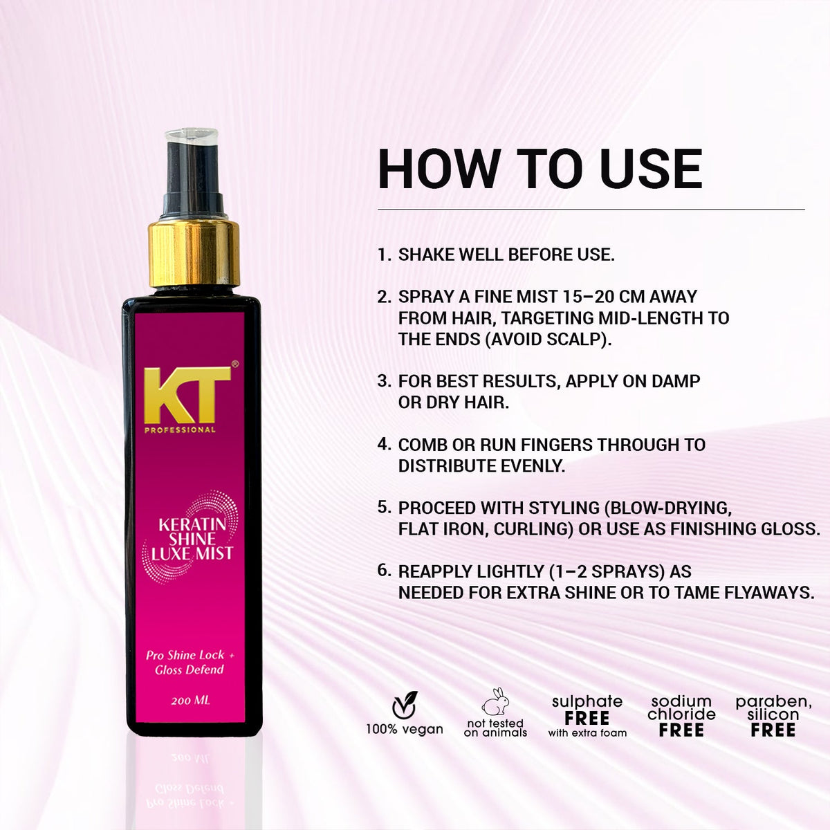 Keratin Shine Luxe Mist | Shine Lock & UV Protection (Cocktail 2 Edition)