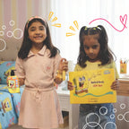 Gift Set ~ Hair Care For Girls 8–12 Years | Shampoo + Conditioner / Protein Cream + Hair Serum + Sun-Protection Hair Spray + Yellow Gift Bag + FREE Keychain