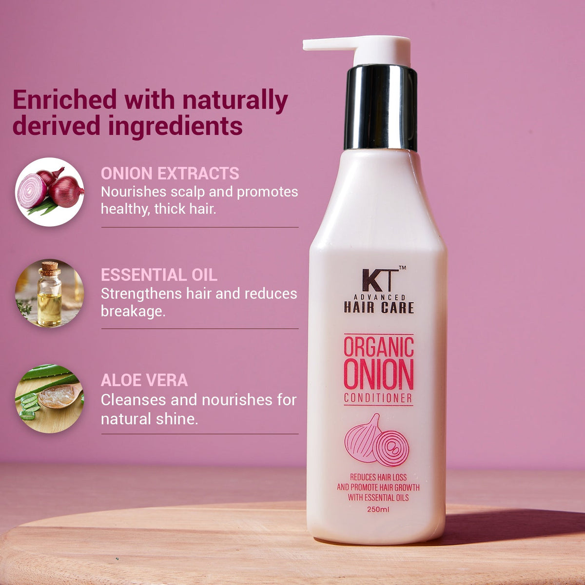 Organic Onion Conditioner | Hair Fall Control | Repairs & Strengthens Hair