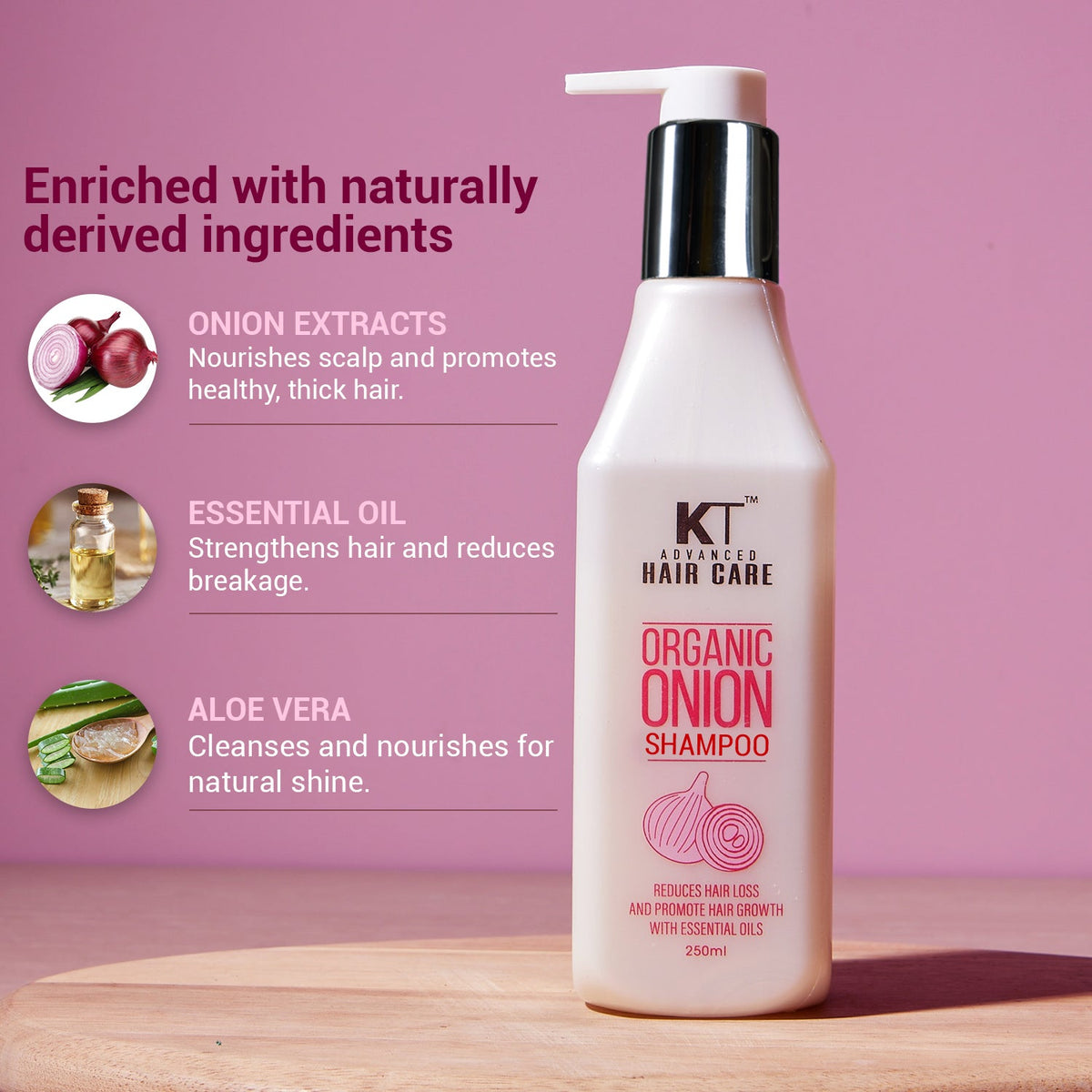 Organic Onion Shampoo | Hair Fall Control & Strengthening | 250ml