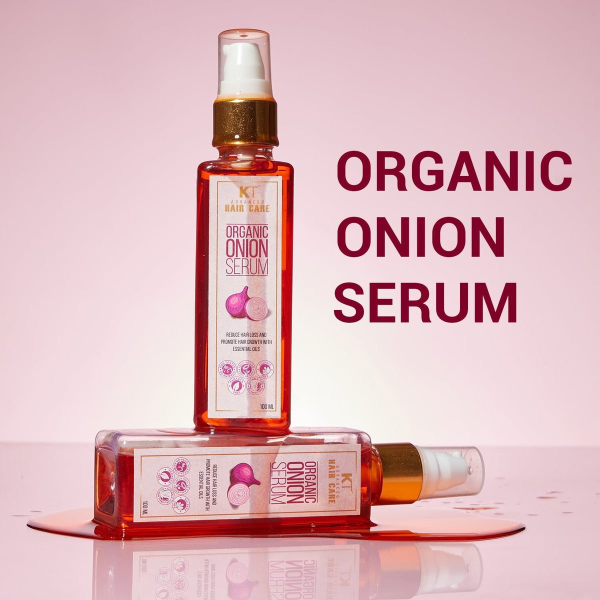 Organic Onion Hair Serum | Hair Fall Control  & Growth | Leave-In
