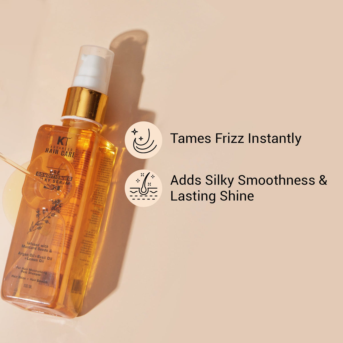 Pre Conditioning Silky Hair Serum | Heat & Frizz Protection | 100ml