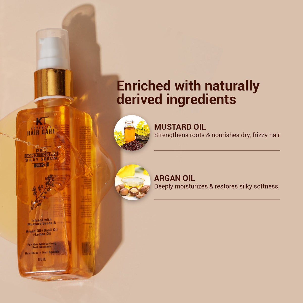 Pre Conditioning Silky Hair Serum | Heat & Frizz Protection | 100ml