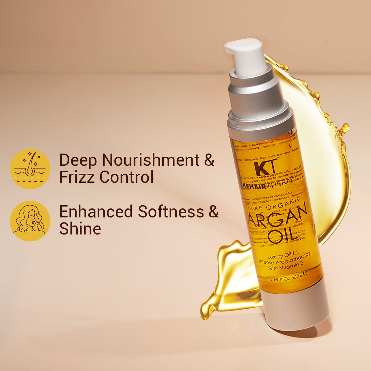 (Cocktail 2 Edition) Pure Argan Oil Hair Serum for Shine & Smoothness | 50ml |100ml
