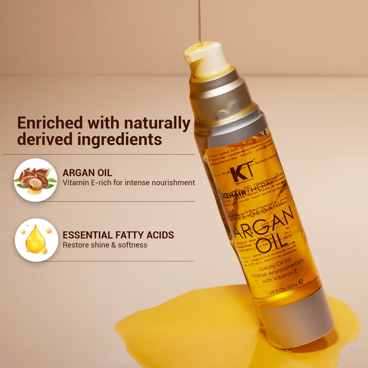 (Cocktail 2 Edition) Pure Argan Oil Hair Serum for Shine & Smoothness | 50ml |100ml