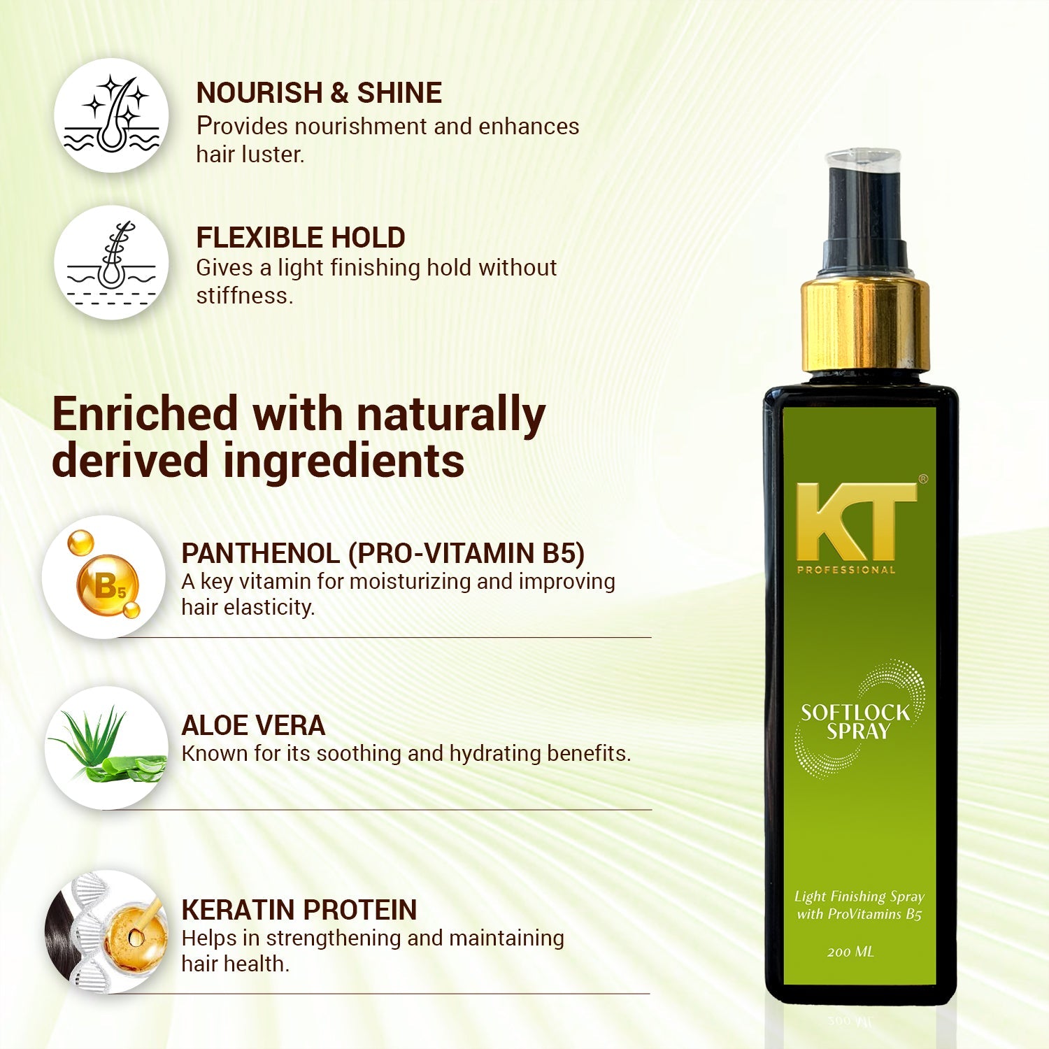 Soft Locks Spray | Flexible Hold | Natural Shine & Texture