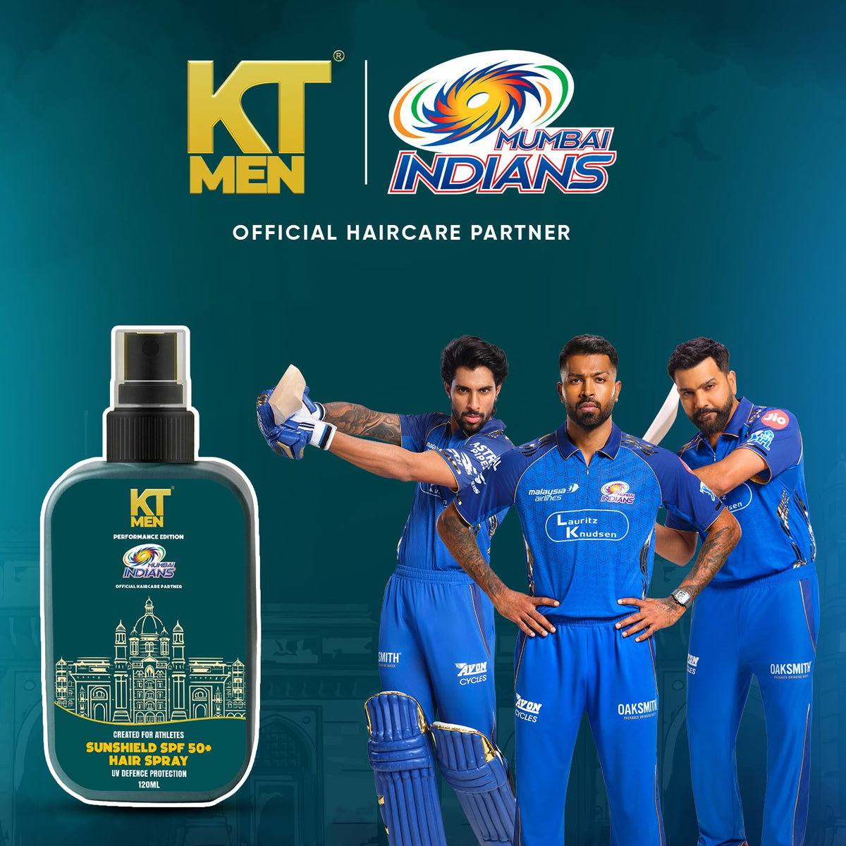 SunShield UV Protection Hair Spray – 120 ml (Mumbai Indians)