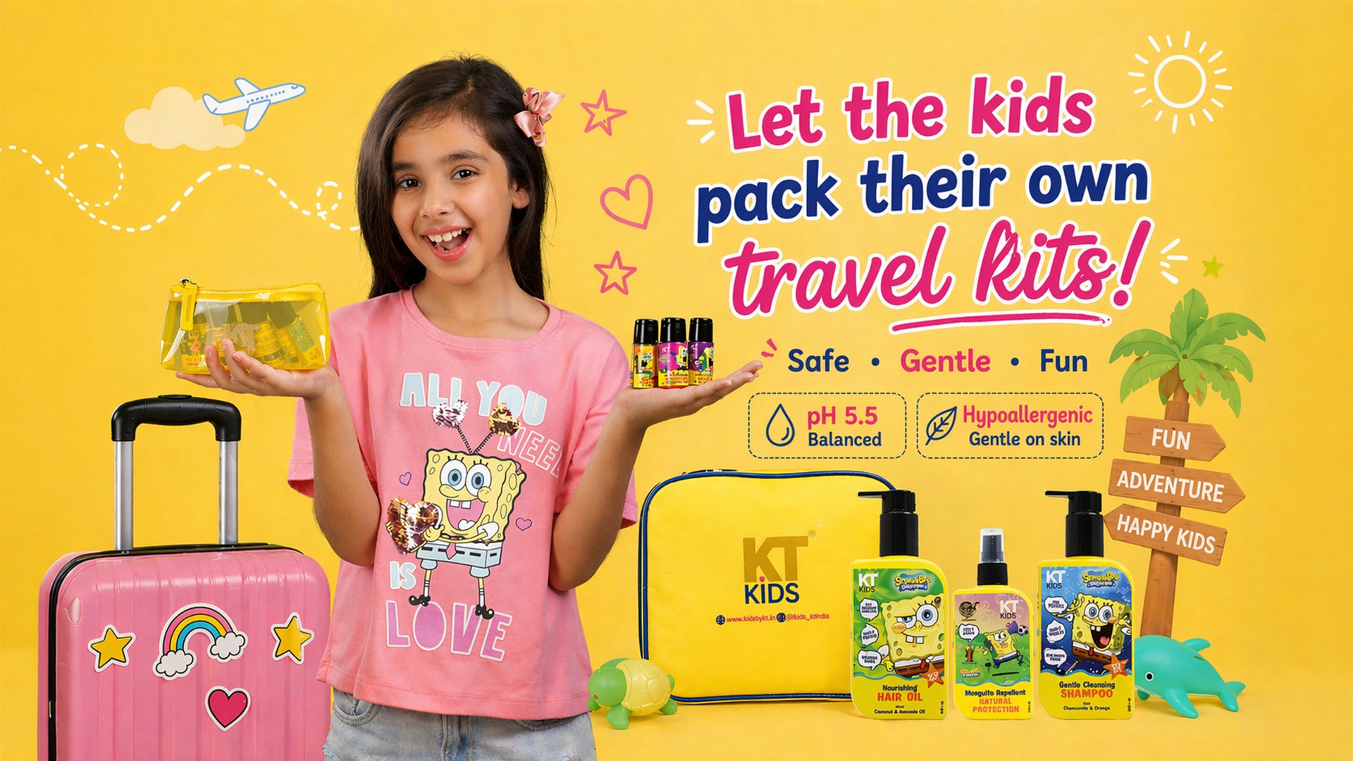 KT Kids Travel essentials