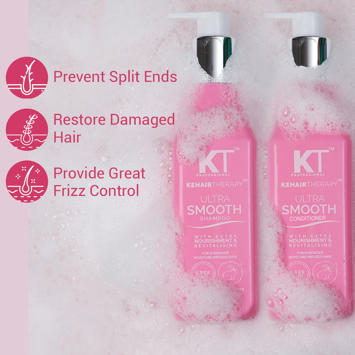 Ultra Smooth Shampoo & Conditioner | For Stronger Moisture Infused Hair