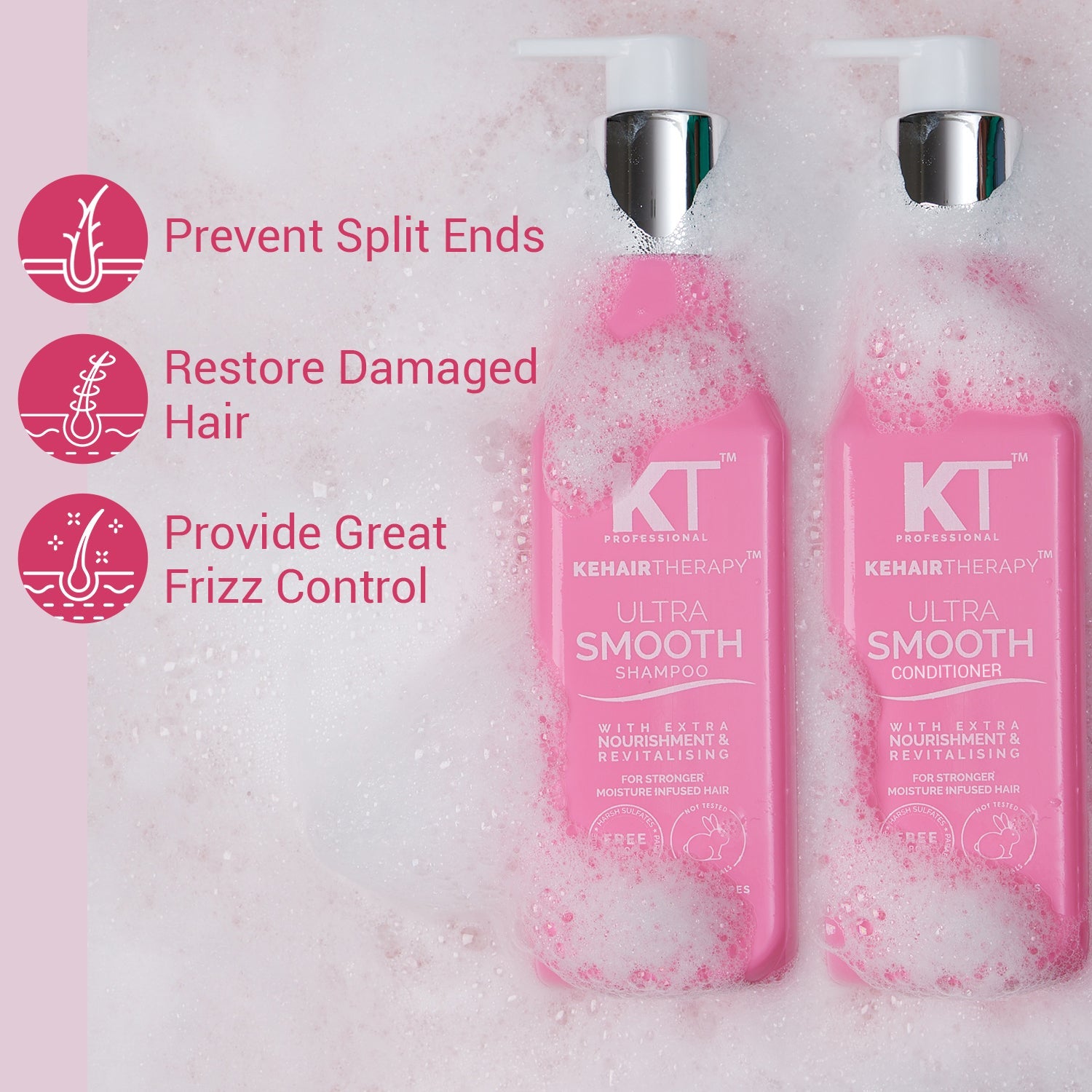 Ultra Smooth Shampoo & Conditioner | For Stronger Moisture Infused Hair