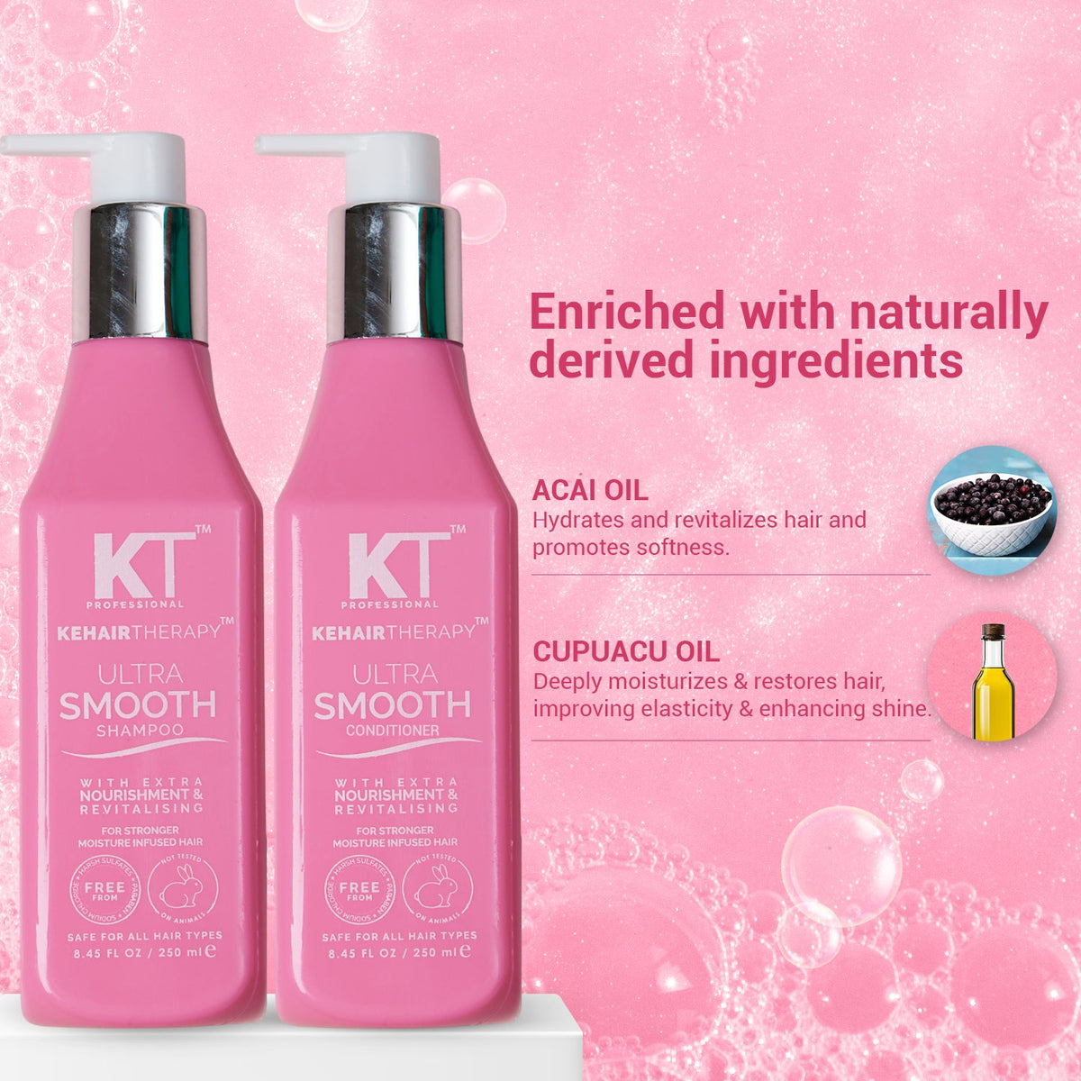 Ultra Smooth Shampoo & Conditioner | For Stronger Moisture Infused Hair
