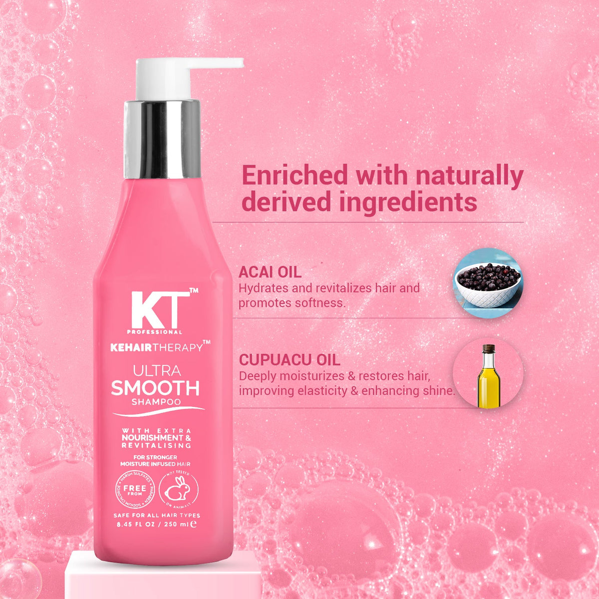 Ultra Smooth Shampoo | Frizz Control & Deep Hydration | 250ml