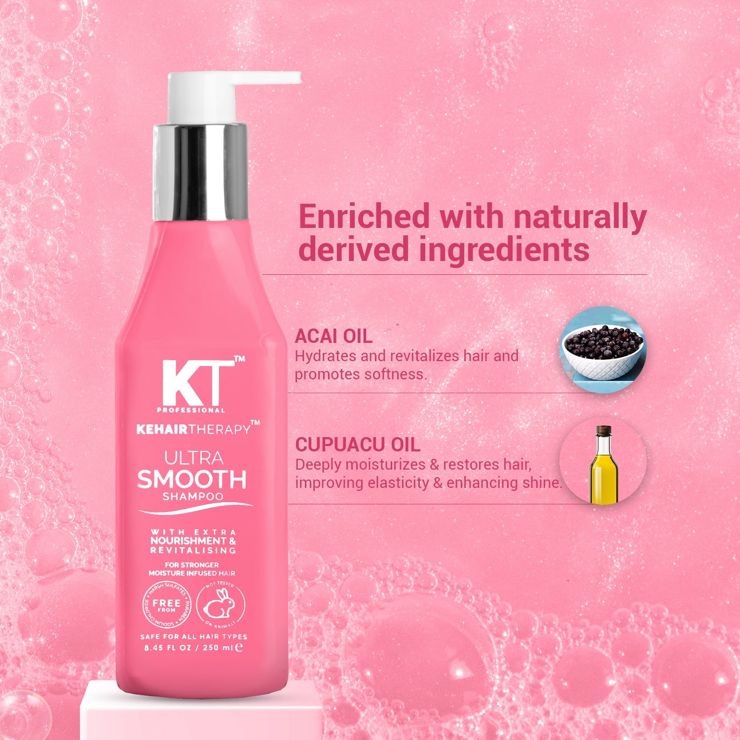 Ultra Smooth Shampoo | Frizz Control & Deep Hydration | 250ml