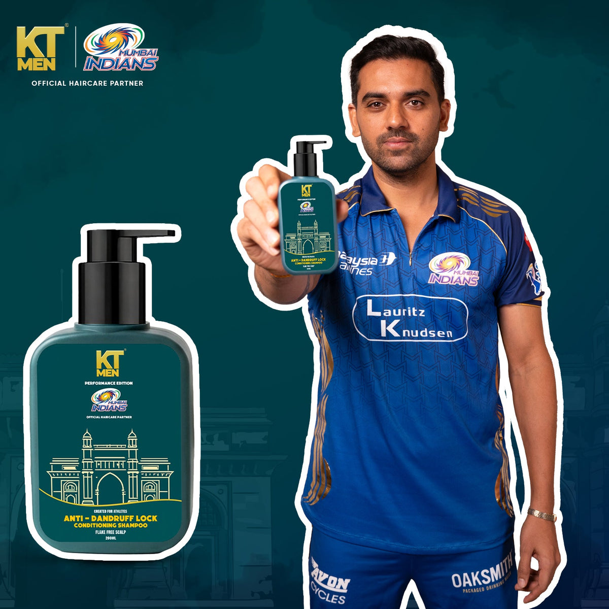 2in1 Anti-Dandruff Lock Control (Shampoo + Conditioner) - 200 ml (Mumbai Indians)