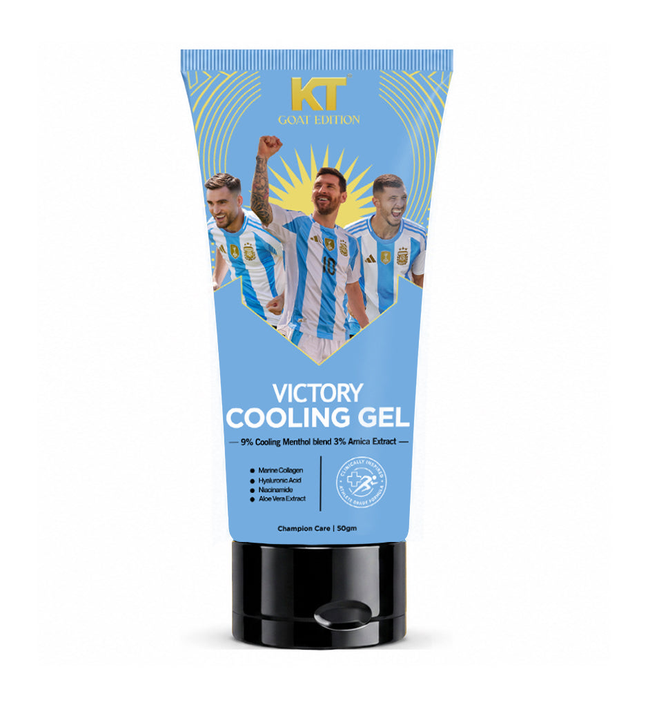 KT GOAT Edition Victory Cooling Gel – Cools, Refreshes & Revives Active Skin (50 GM)