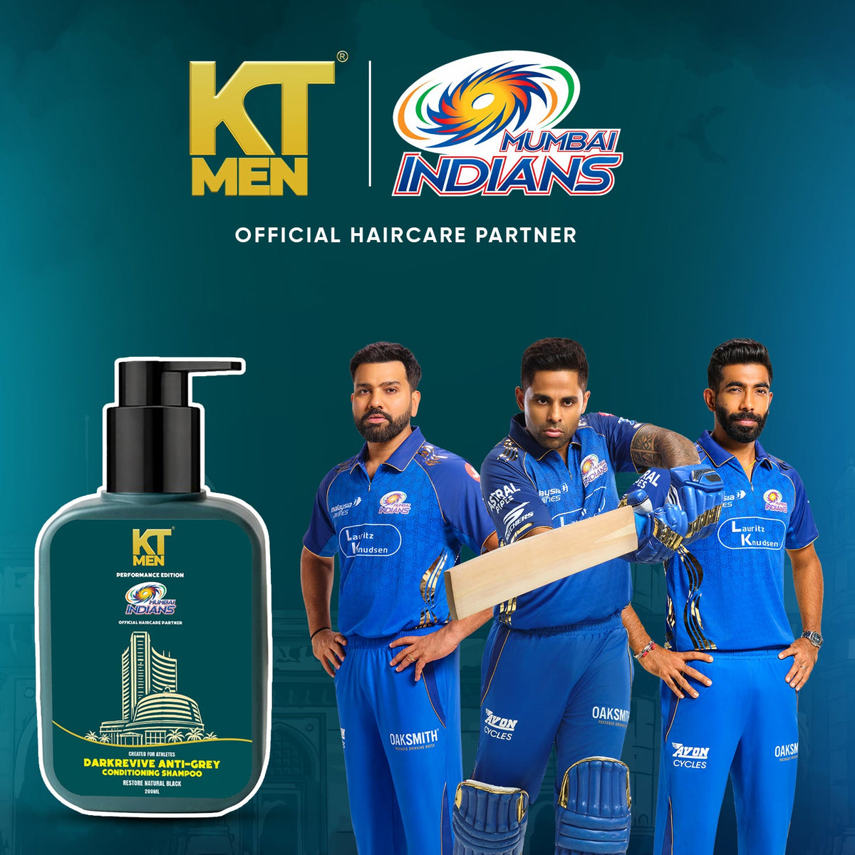2in1 Dark Revive Anti Grey (Shampoo + Conditioner) - 200 ml (Mumbai Indians)