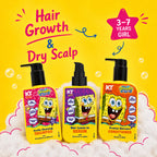 Haircare Trio Combo | Gentle Cleansing Shampoo Girls  Age 3-7 yrs + Conditioner / Protein Haircare Cream + Hair Leave-In Serum