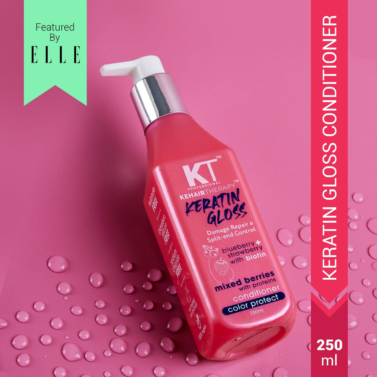 Keratin Gloss Conditioner | Damaged Hair & Split End Repair