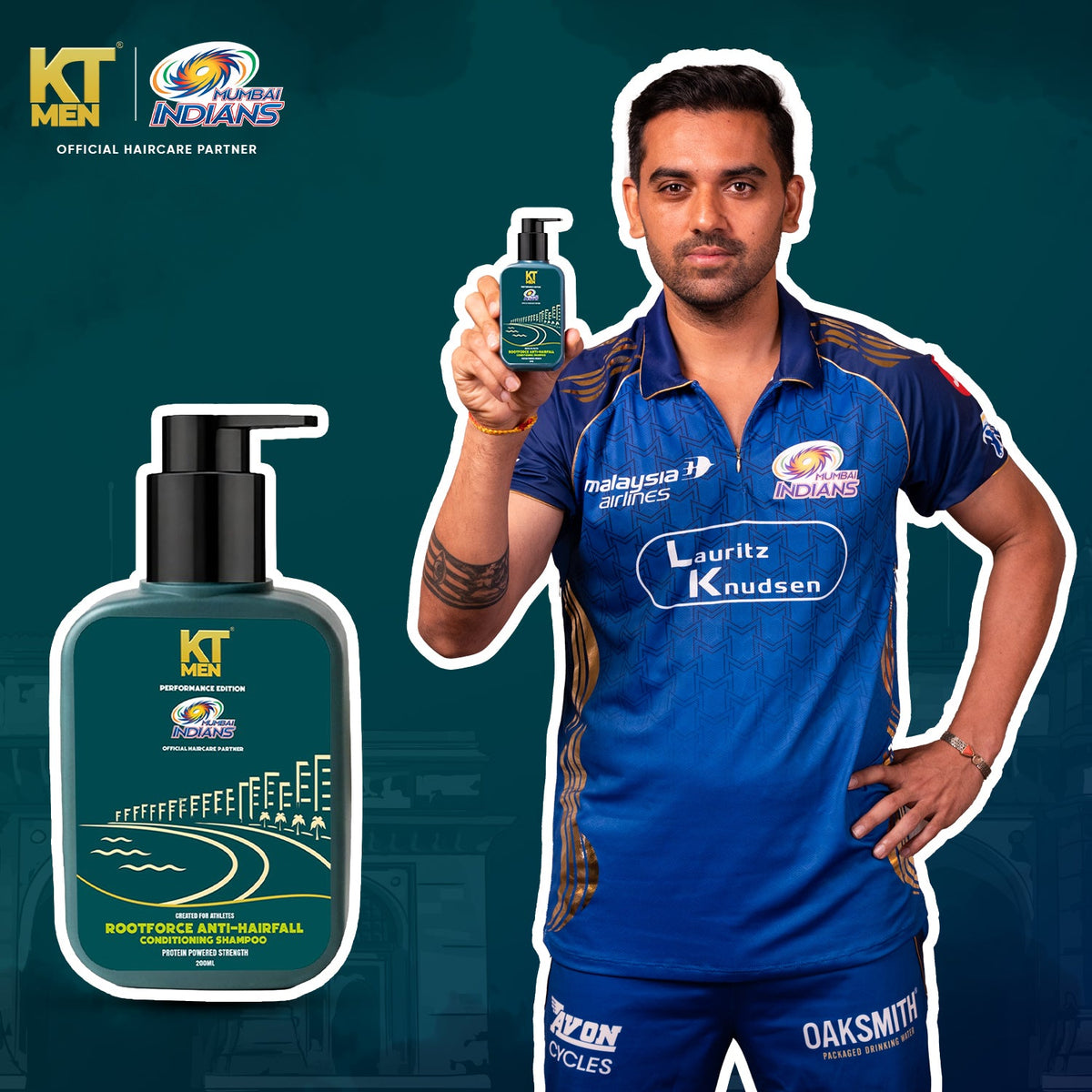 2in1 RootForce Anti Hairfall (Shampoo + Conditioner) - 200 ml (Mumbai Indians)