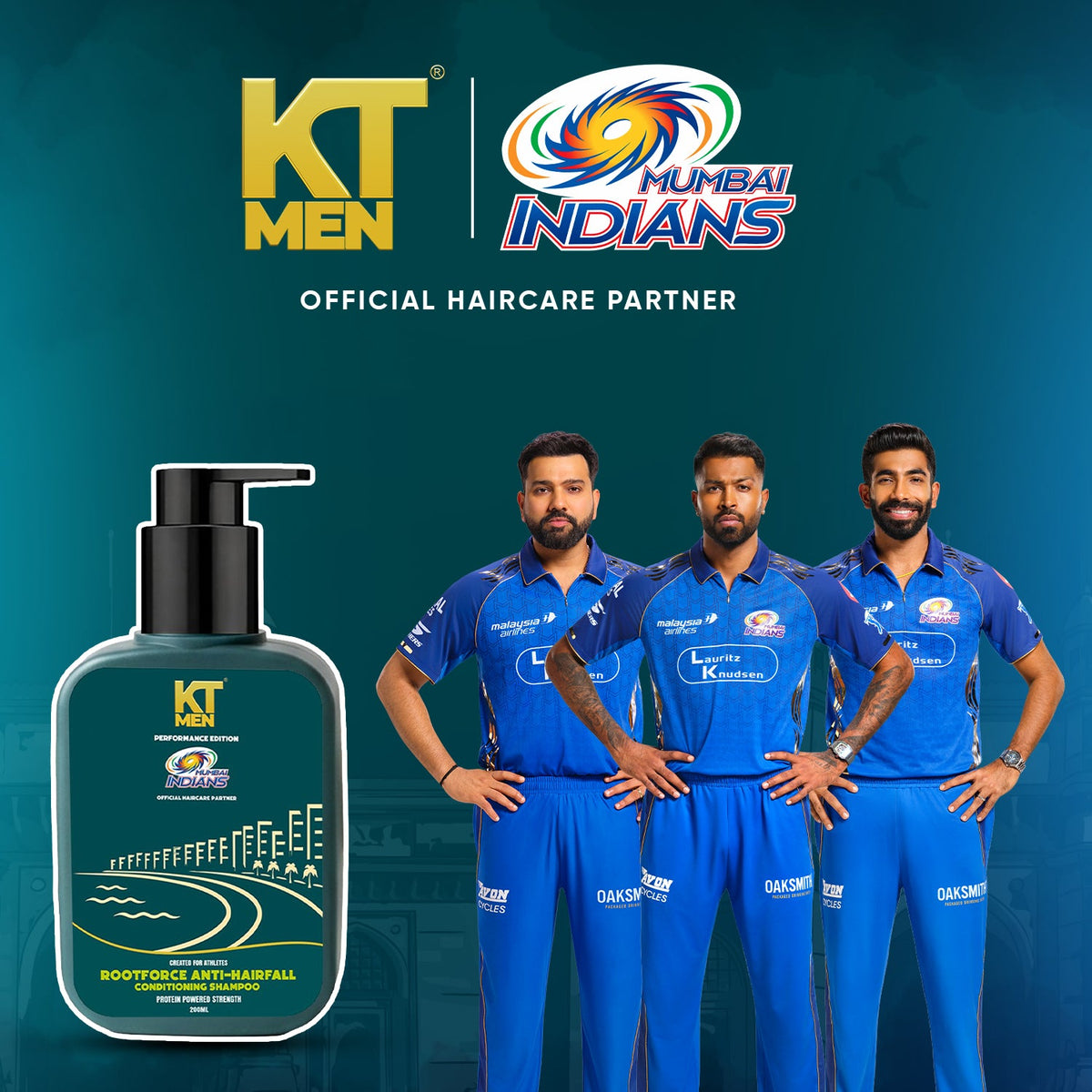 2in1 RootForce Anti Hairfall (Shampoo + Conditioner) - 200 ml (Mumbai Indians)