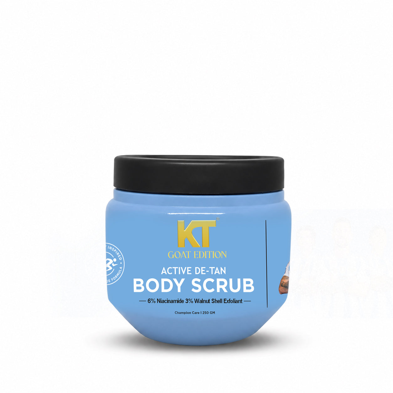 KT GOAT Edition Active De-Tan Body Scrub – Removes Tan & Deep Cleans Dead Skin (250 GM)